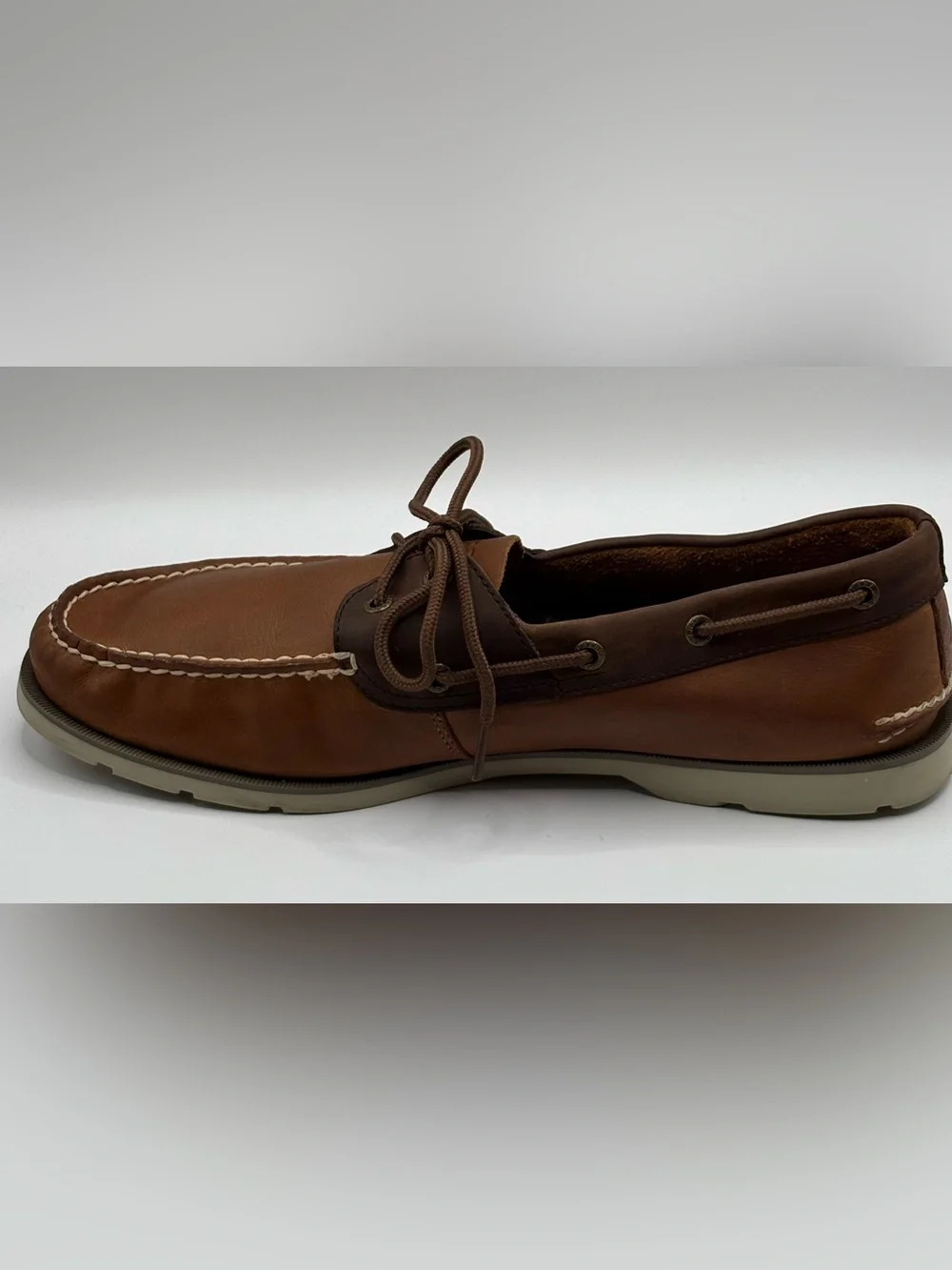 Sperry Authentic Original Brown Leather Boat Shoes Men's Size 12M 2-Eye Loafers